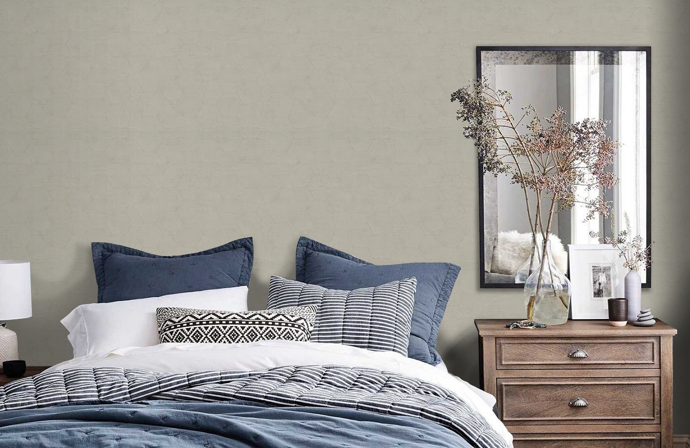 Обои Z90042 фото в интерьере спальни