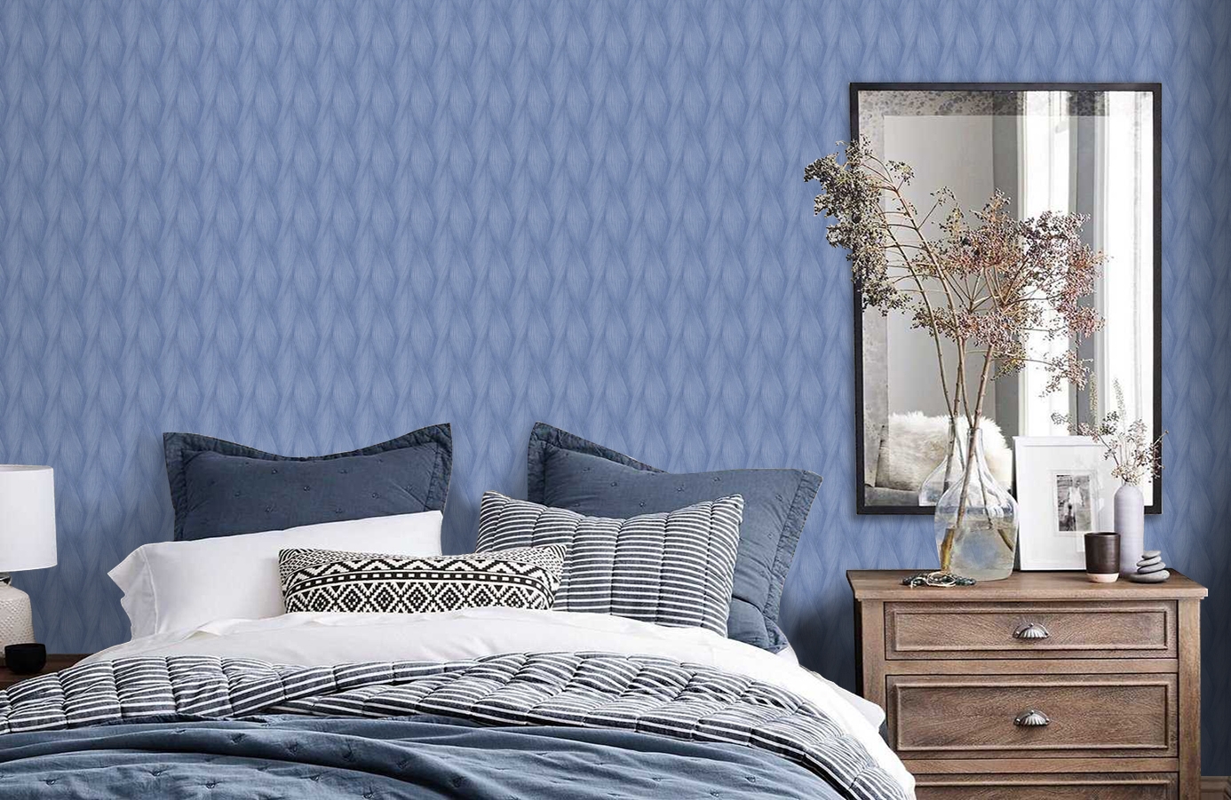 Обои Z90052 фото в интерьере спальни