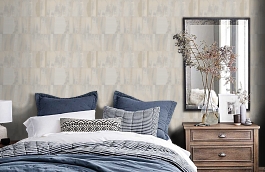 Обои Z12817 фото в интерьере спальни превью