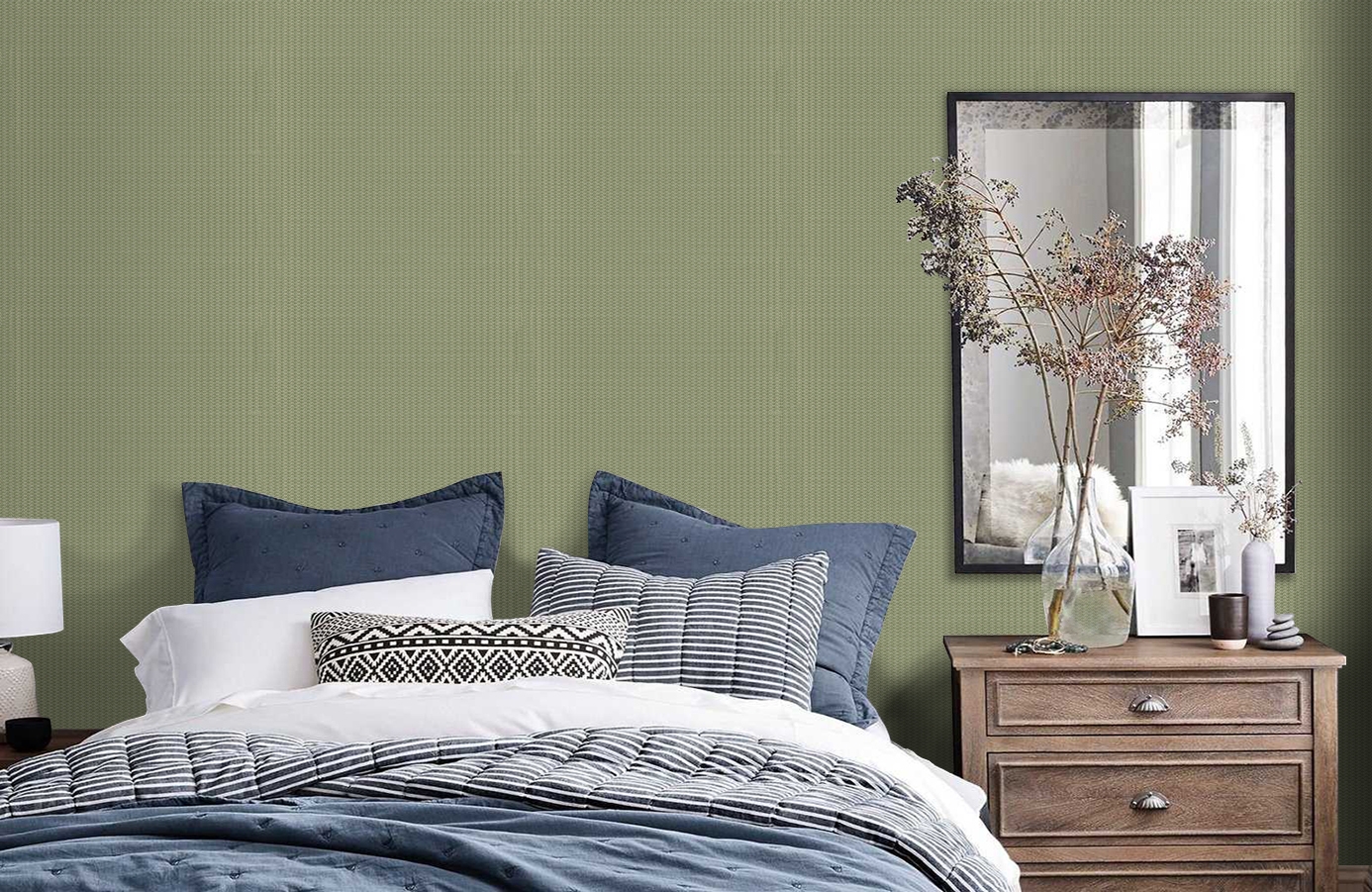 Обои Z12842 фото в интерьере спальни