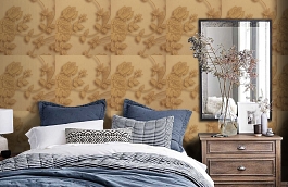 Обои 90121 фото в интерьере спальни превью