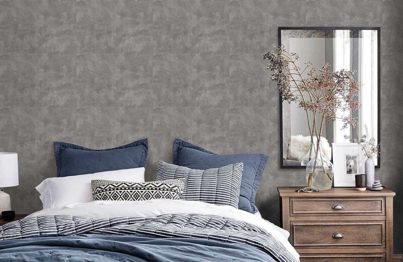 Обои Z44816 фото в интерьере спальни