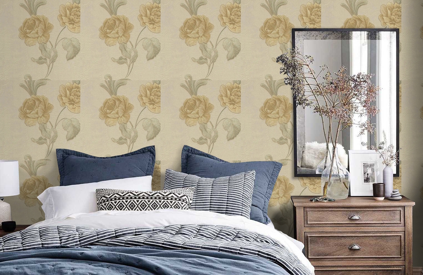 Обои 56941 фото в интерьере спальни