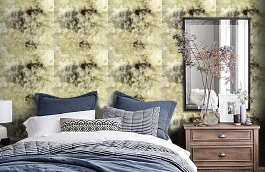 Обои 1 фото в интерьере спальни превью