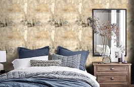 Обои 12 фото в интерьере спальни превью