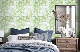 Обои 30 фото в интерьере спальни превью