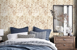 Обои 30 фото в интерьере спальни превью