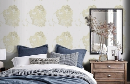 Обои GB1 фото в интерьере спальни превью