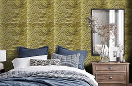 Обои WW3 фото в интерьере спальни превью