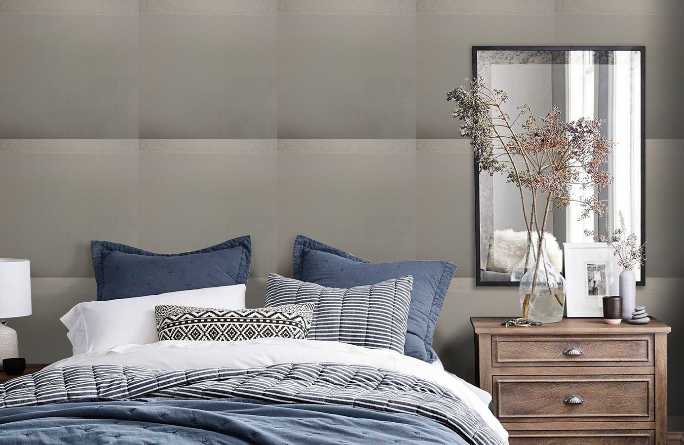 Обои 9792 фото в интерьере спальни