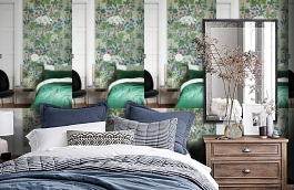 Обои 1790 фото в интерьере спальни превью