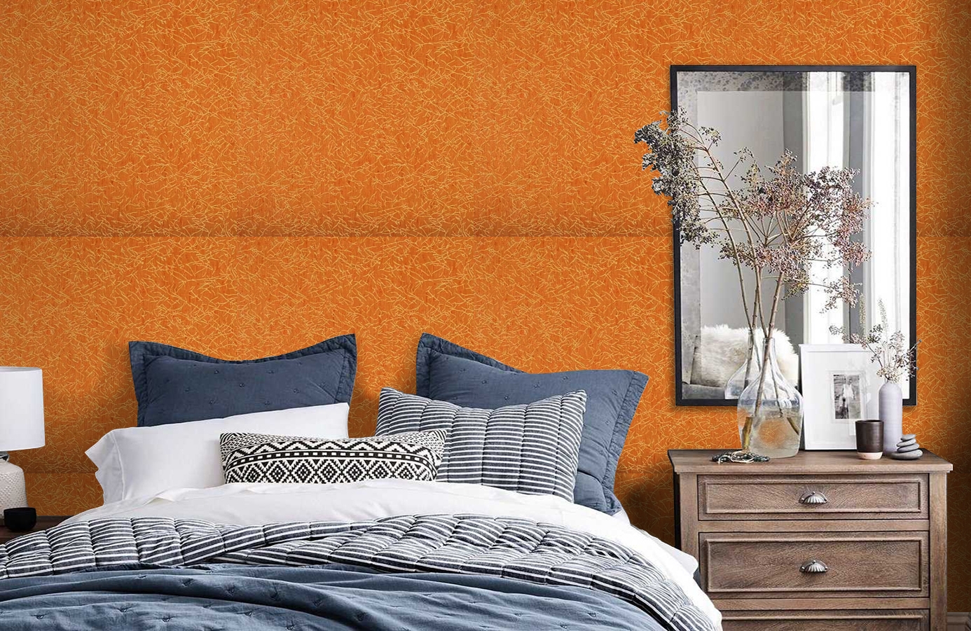 Обои 208013 фото в интерьере спальни