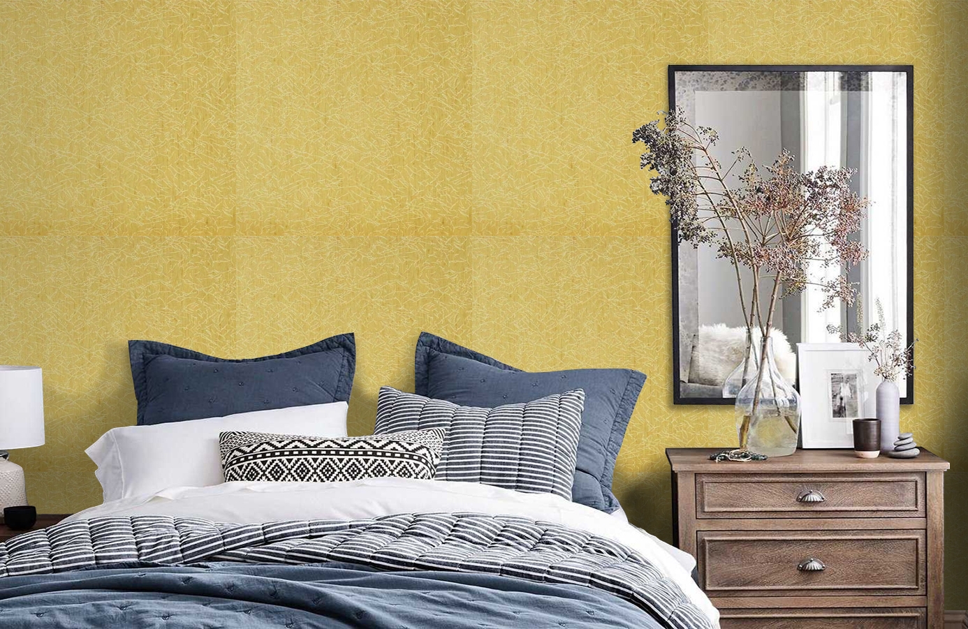 Обои 208016 фото в интерьере спальни