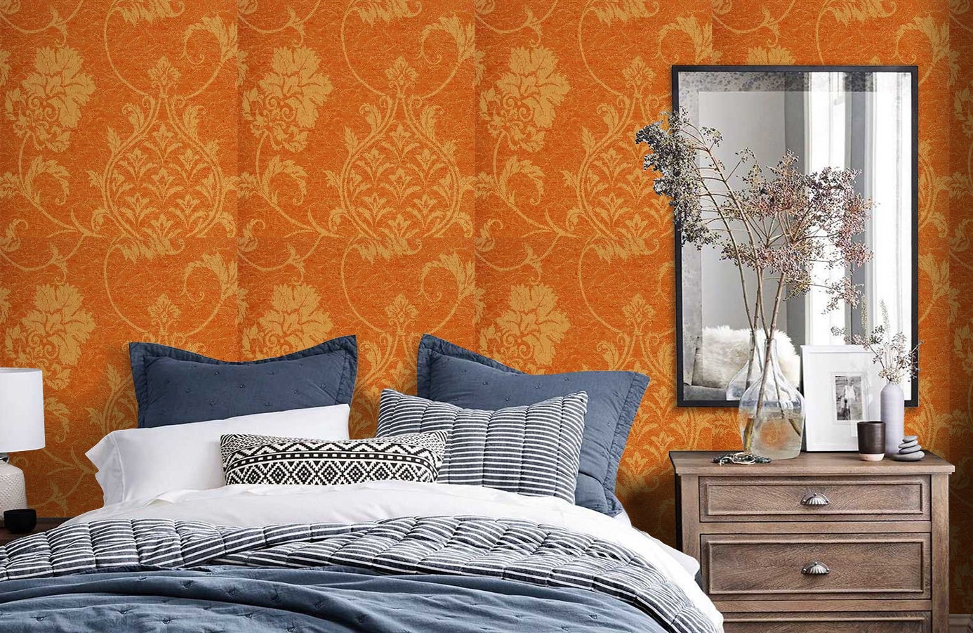 Обои 208021 фото в интерьере спальни