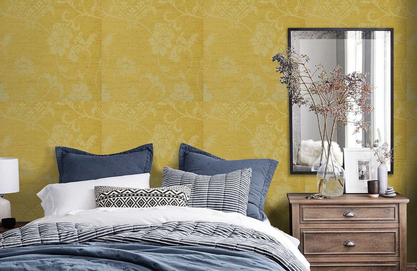 Обои 208024 фото в интерьере спальни