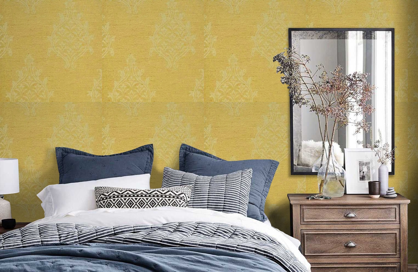 Обои 208032 фото в интерьере спальни