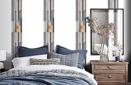 Обои MD901001 фото в интерьере спальни превью