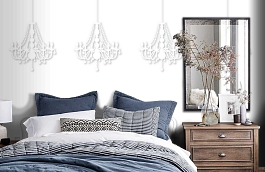 Обои P010902-2 фото в интерьере спальни превью