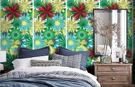 Обои P031202-2 фото в интерьере спальни превью