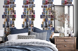 Обои P112103-2 фото в интерьере спальни превью