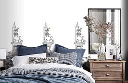 Обои P121102-2 фото в интерьере спальни превью