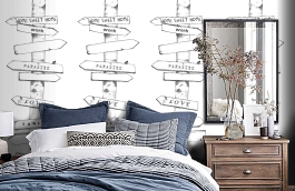 Обои P130201-2 фото в интерьере спальни превью