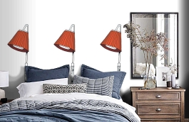 Обои P162602-2 фото в интерьере спальни превью