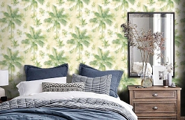 Обои BL40004 фото в интерьере спальни превью