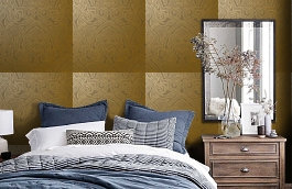 Обои OX244 фото в интерьере спальни превью