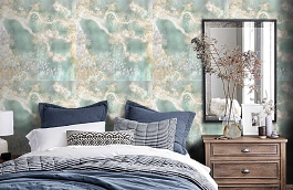 Обои KAD106 фото в интерьере спальни превью