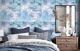 Обои KAD205 фото в интерьере спальни превью