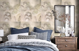 Обои KAD705 фото в интерьере спальни превью