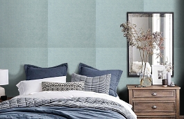 Обои 15MM фото в интерьере спальни превью