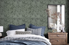 Обои 21RMR фото в интерьере спальни превью