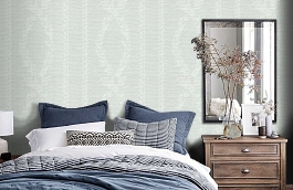 Обои JVN19Y фото в интерьере спальни превью