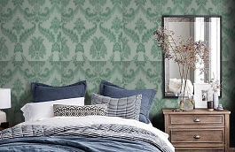 Обои VN-12D фото в интерьере спальни превью