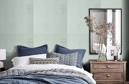 Обои VN-14C фото в интерьере спальни превью