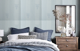 Обои VN-15B фото в интерьере спальни превью