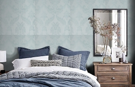 Обои VN-15D фото в интерьере спальни превью