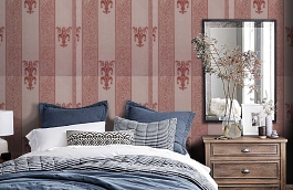 Обои VN-1B фото в интерьере спальни превью