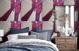 Обои 9120 B14 фото в интерьере спальни превью