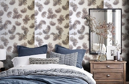 Обои 9140 P17 фото в интерьере спальни превью