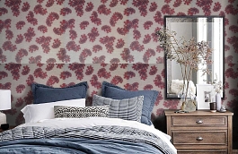 Обои 9140 P20 фото в интерьере спальни превью