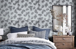 Обои 9140 P3 фото в интерьере спальни превью