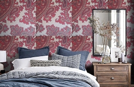 Обои 9150 C20 фото в интерьере спальни превью