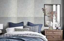 Обои 9160 A17 фото в интерьере спальни превью