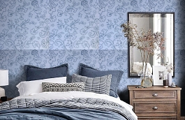 Обои 9160 A3 фото в интерьере спальни превью