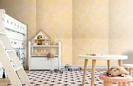 Обои Bergamo Honey-103 фото в интерьере детская превью