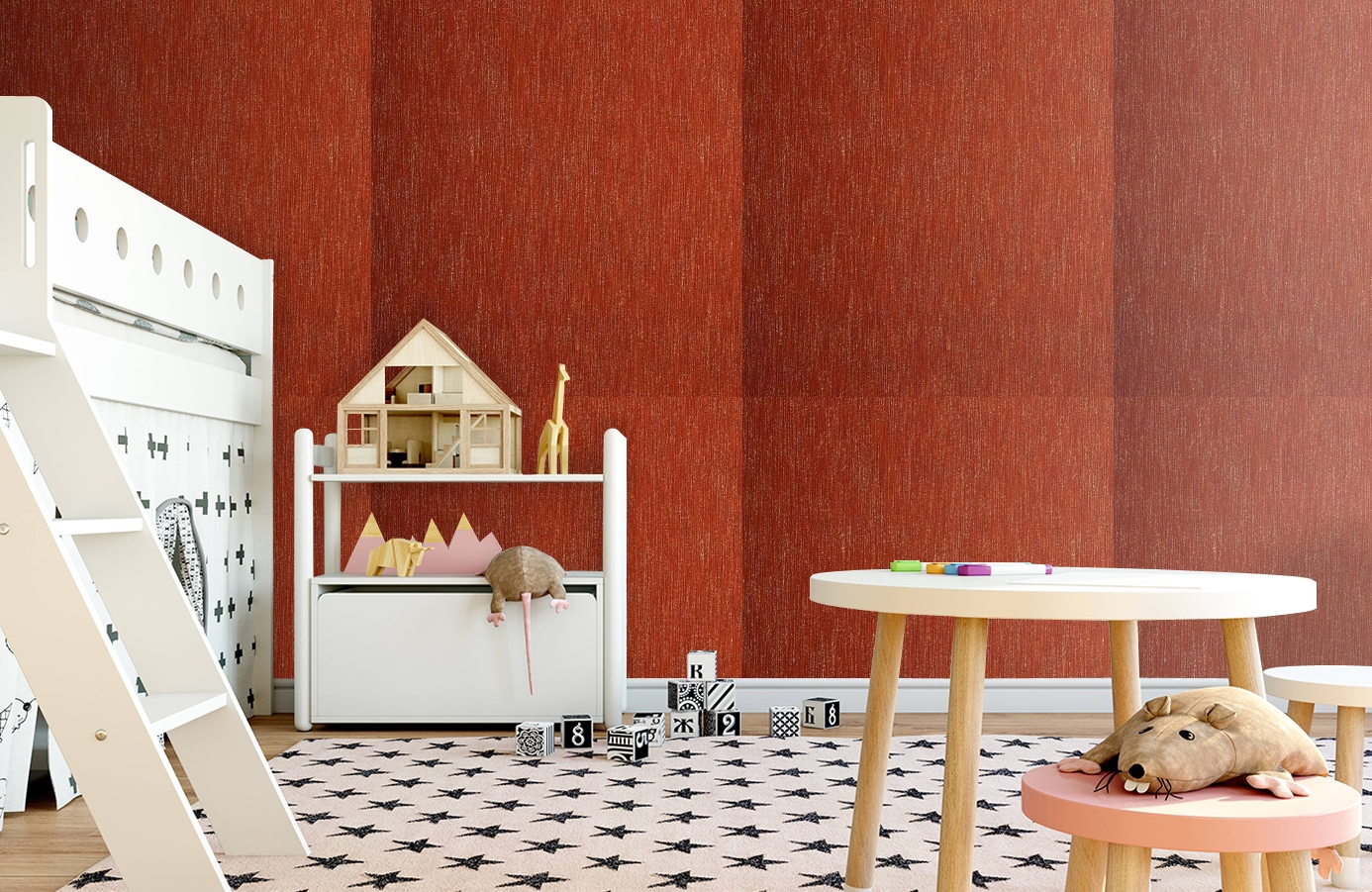 Обои Como Rubino-131 фото в интерьере детская