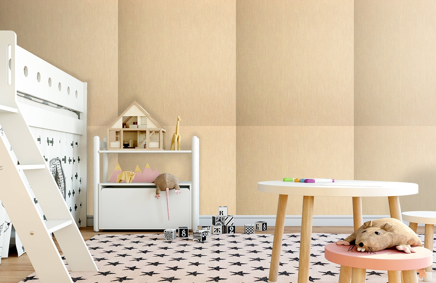 Обои Como Shade-101 фото в интерьере детская
